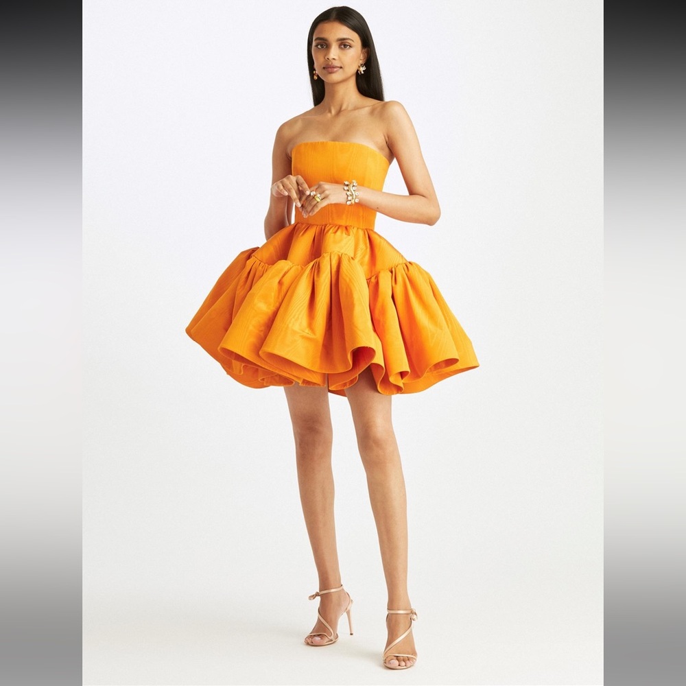 Orange Oscar De La Renta dress; size 6 (fits like 4)